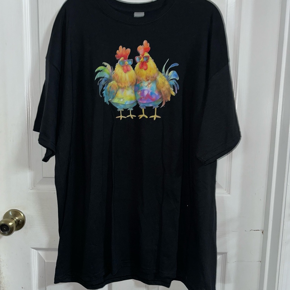 NWOT Handcrafted Chicken Shirt 2XL
